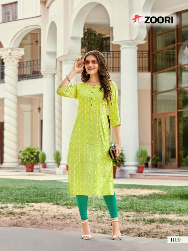 Zoori Akshara 17 Rayon Printed Casual Wear Kurtis Edition